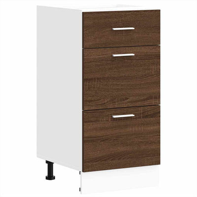 Alakaappi Ruskea Tammi 40x46x81,5 cm Teknillinen puu