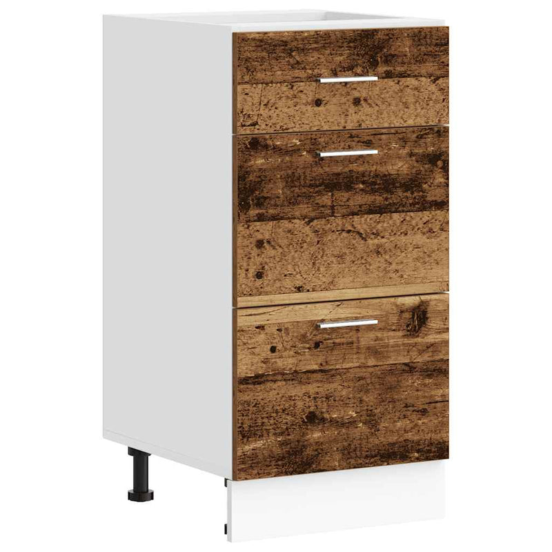 Vanha puu alakaappi Pompilas 40x46x81,5cm (engineered wood)
