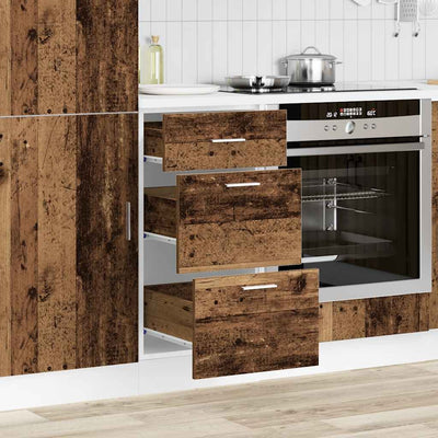 Vanha puu alakaappi Pompilas 40x46x81,5cm (engineered wood)