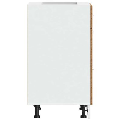 Vanha puu alakaappi Pompilas 40x46x81,5cm (engineered wood)