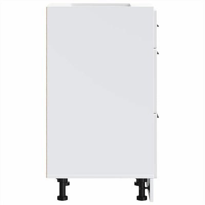 Valkoinen keittiön pohjakaappi porto Cristofie (korkeakiiltoinen)