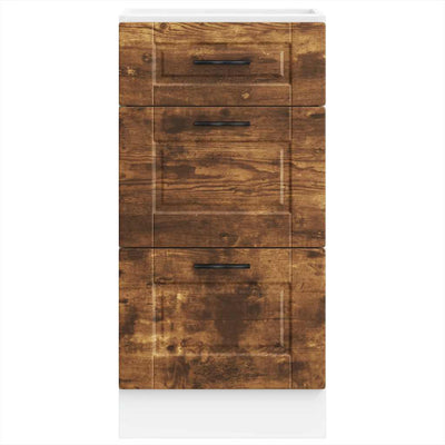 Savustettu tammi keittiön pohjakaappi porto Cristofie (suunniteltu puu)