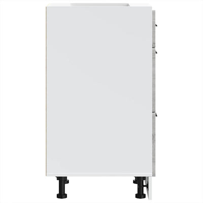 Harmaa keittiön pohjakaappi porto Cristofie (suunniteltu puu)