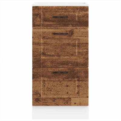 Keittiön pohjakaapp porto Cristofie (vanhaa puuta suunniteltu puu)