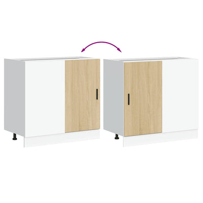 Sonoma tammi altaan pohjakaappi Pompilas (suunniteltu puu)