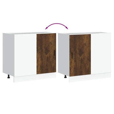 Altaan pohjakaappi Pompilas (savustettua tammipuuta)