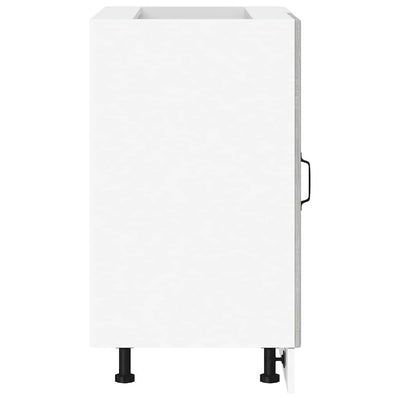 Harmaa altaan pohjakaappi Pompilas (sonoma suunniteltu puu)