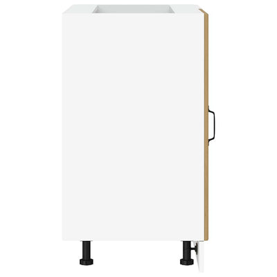 Käsityöläinen tammi altaan pohjakaappi suunniteltu puu Pompilas