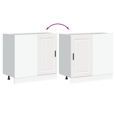 Valkoinen keittiön pohjakaappi porto Cristofie (suunniteltu puu)