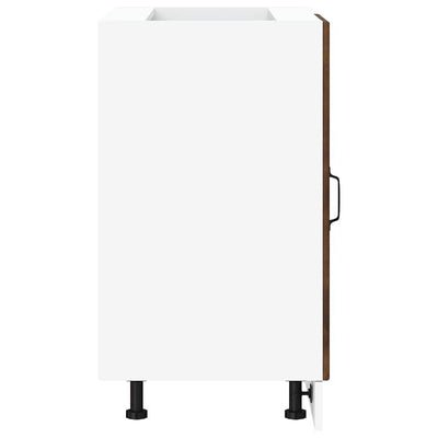 Savustettu tammi keittiön pohjakaappi porto Cristofie (suunniteltu puu)