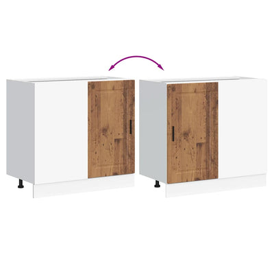 Keittiön pohjakaapp porto Cristofie (vanhaa puuta suunniteltu puu)