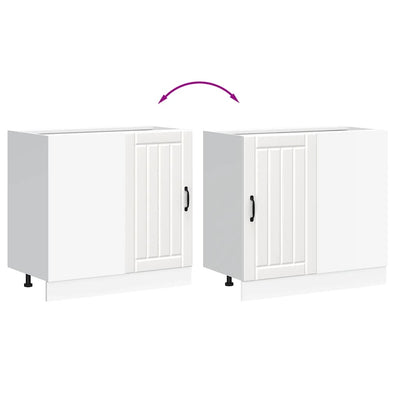 Valkoinen altaan pohjakaappi lucca Armie (suunniteltu puu)