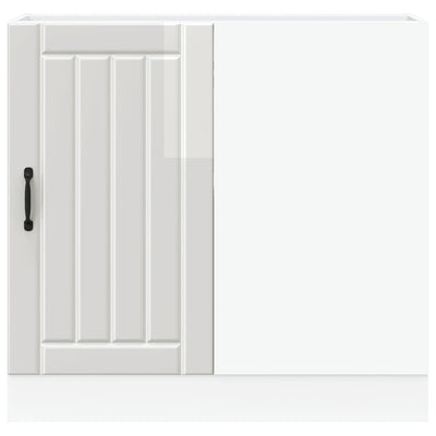 Valkoinen altaan pohjakaappi lucca Armie (korkeakiiltoinen)