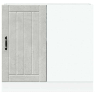 Betoniharmaa altaan pohjakaappi lucca Armie (puinen)