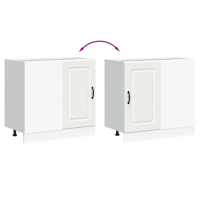 Valkoinen keittiön pohjakaappi kalmar Tacue (puinen)