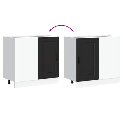 Musta keittiön pohjakaappi kalmar Tacue (puinen)