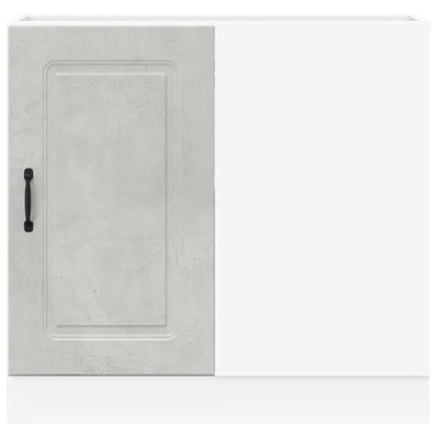 Harmaa keittiön pohjakaappi kalmar Tacue (suunniteltu puu)