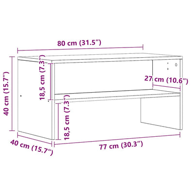 Tammi tv-taso käsityöläinen Winfried 80x40x40cm (puinen)