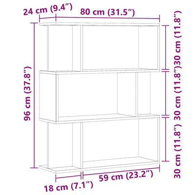 Kirjakaappi vanhaa puuta 80x24x96 cm suunniteltu puu