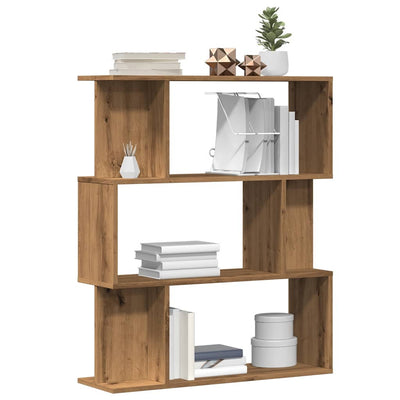 Kirjakaappi artesaani tammi 80x24x96 cm tekninen puu
