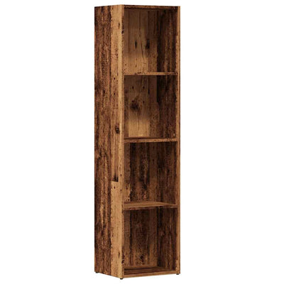 Vanha puu kirjakaappi Anasztaszia 36x30x143cm (engineered wood)