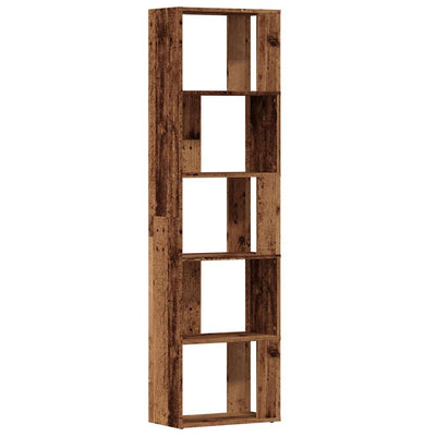 Vanha puu kirjakaappi Filaldelfia 45x24x159cm (suunniteltu puu)