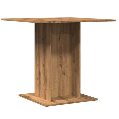 Ruokapöytä käsityöläinen tammi 80x80x75 cm tekninen puu