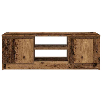 TV-taso vanhaa puuta 102x30x36 cm lastulevy