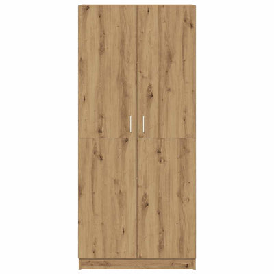 Vaatekaappi käsityöläinen tammi 80x52x180 cm lastulevy