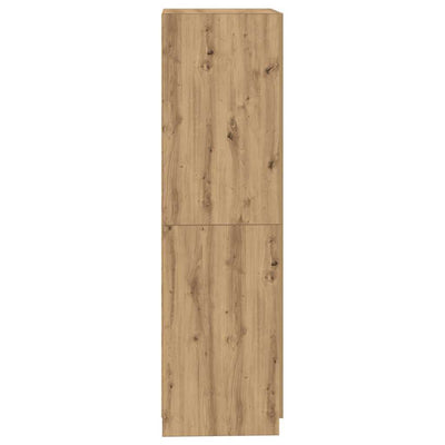 Vaatekaappi käsityöläinen tammi 80x52x180 cm lastulevy