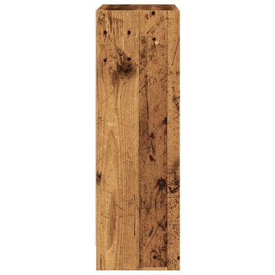 Kirjahylly vanha puu 60x24x76 cm tekninen puu