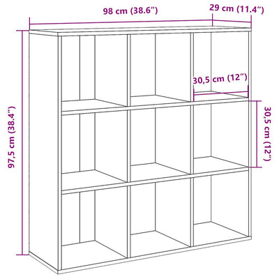 Kirjahylly käsityöläinen tammi 98x29x97,5 cm