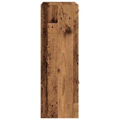 Vanha puu kirjahylly Belini 60,5x30x90cm (suunniteltu puu)