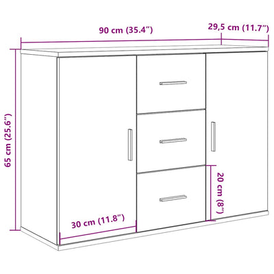 Senkki vanha puu 90x29,5x65 cm lastulevy