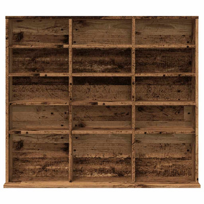 Vanha puu cd-kaappi Caraman 100x23x89,5cm (engineered wood)