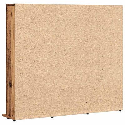 Vanha puu cd-kaappi Caraman 100x23x89,5cm (engineered wood)