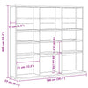 CD-kaappi Artisan Oak 100x23x89,5 cm Engineered Wood