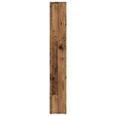 Kirjahylly vanha puu 67x24x161 cm tekninen puu