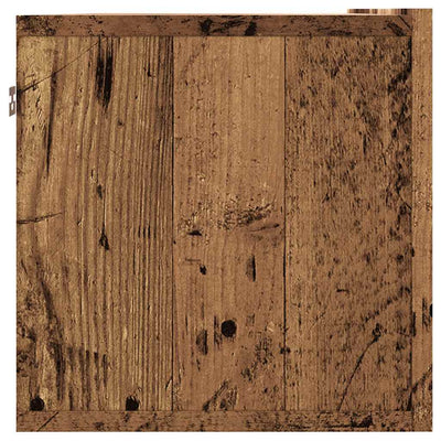 Vanha puu tv-seinäkaappi Jayde 100x30x30cm (puinen)