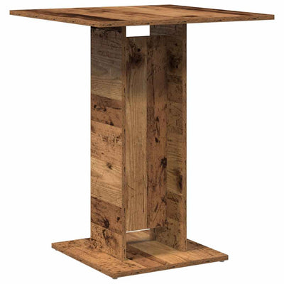 Bistropöytä vanhaa puuta 60x60x75 cm lastulevy