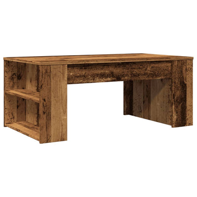 Sohvapöytä vanha puu 102x55x42 cm tekninen puu