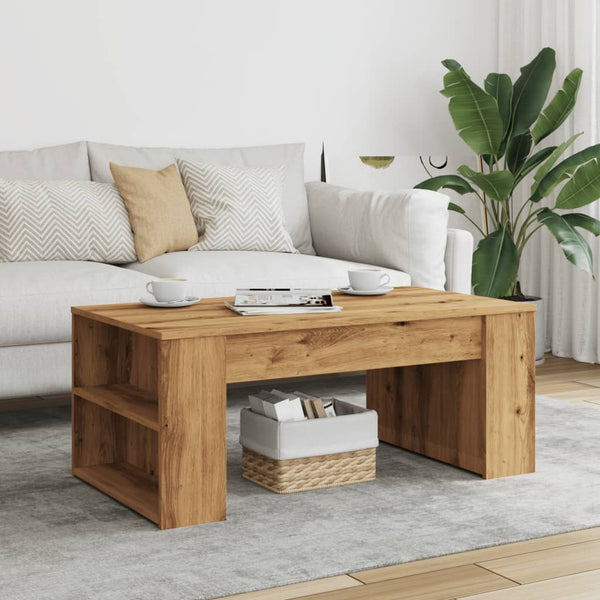 Sohvapöytä artesaani tammi 102x55x42 cm tekninen puu