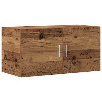 Seinäkaappi vanha puu 80x39x40 cm teknillinen puu