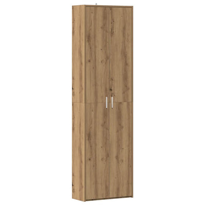 Eteisen vaatekaappi käsityöläinen tammi 55x25x189 cm lastulevy