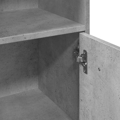 Betoninharmaa kylpyhuonekaappi Bizera 30x30x95cm (lastulevy)