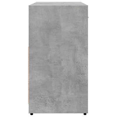 kylpyhuoneen pesuallaskaappi betoni harmaa 60x33x60 cm