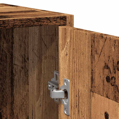 Vanha puu kylpyhuoneen pesuallaskaappi Ghiursel 60x33x60cm