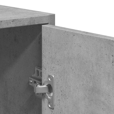 Betoninharmaa kylpyhuoneen kaappi peilillä Sinigalia (puinen)