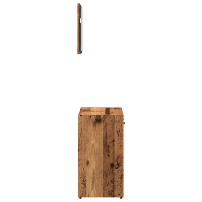 Kylpyhuonekaappi peilillä Sinigalia (vanhaa puutavaraa)