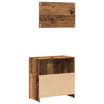 Kylpyhuonekaappi peilillä Sinigalia (vanhaa puutavaraa)